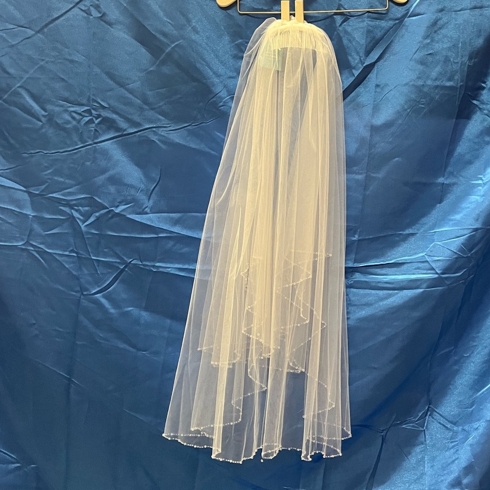 Rhinestone Veil with Blusher